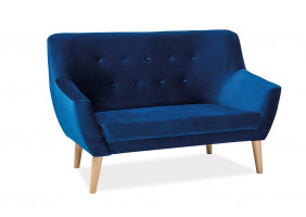 Диван Nordic 2 Velvet Синій