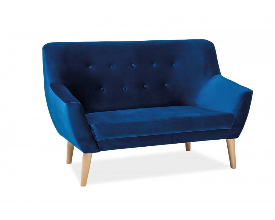 Диван Nordic 2 Velvet Синій