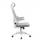 Крісло комп'ютерне OWEN сіре/білий каркас