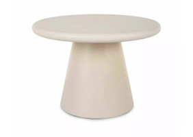 Стіл журнальний кавовий Aurora ø60 см Екрю