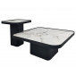 Журнальний столик MICHIGAN білий глянець/чорний (к-кт)