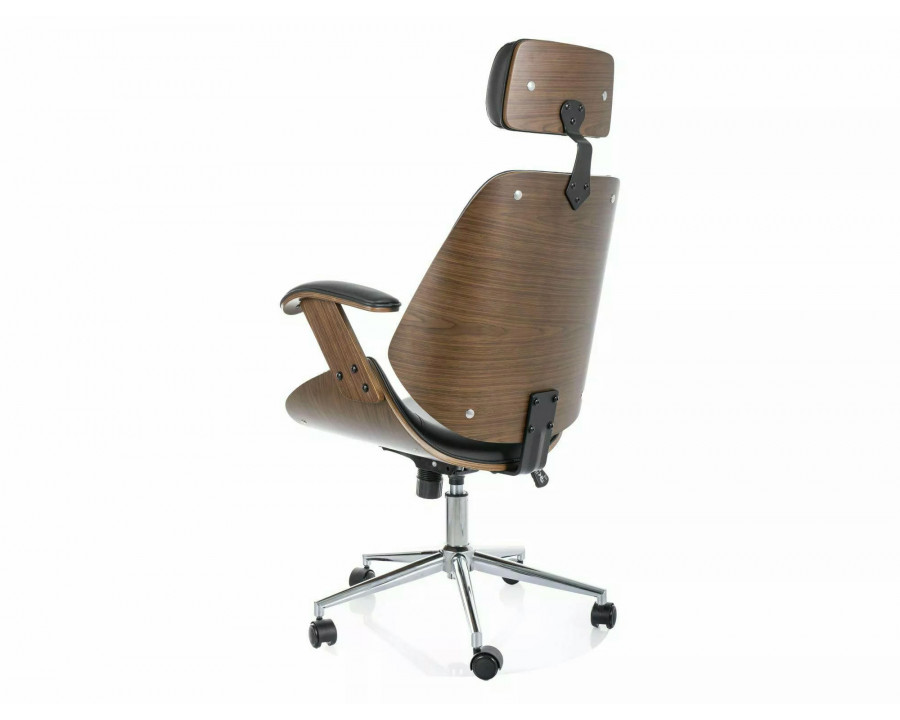 Комп'ютерне крісло KANSAS Чорний Екошкіра OBRKANSASCOR