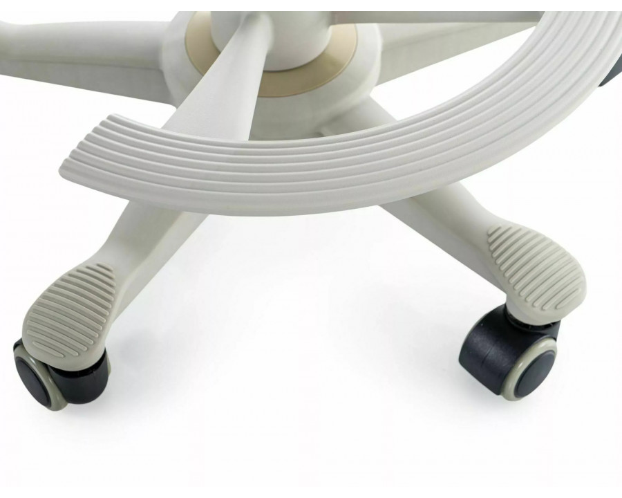 Крісло офісне комп'ютерне поворотне Q-027 Сіра сітка з мембранною тканиною / Сірий каркас