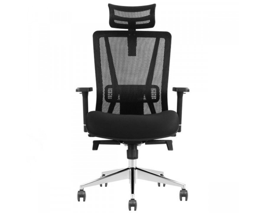 Крісло офісне ROBERT чорна тканина/алюміній