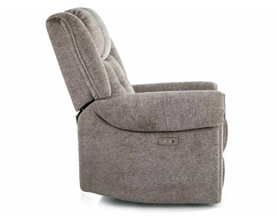 Крісло реклайнер електричне Parys Raven Сіра тканина / Чорний каркас