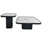 Журнальний столик MICHIGAN білий глянець/чорний (к-кт)