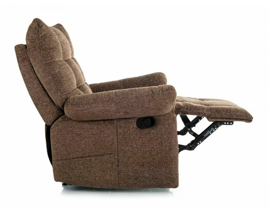 Крісло реклайнер Atos Raven Капучіно тканина / Чорний каркас