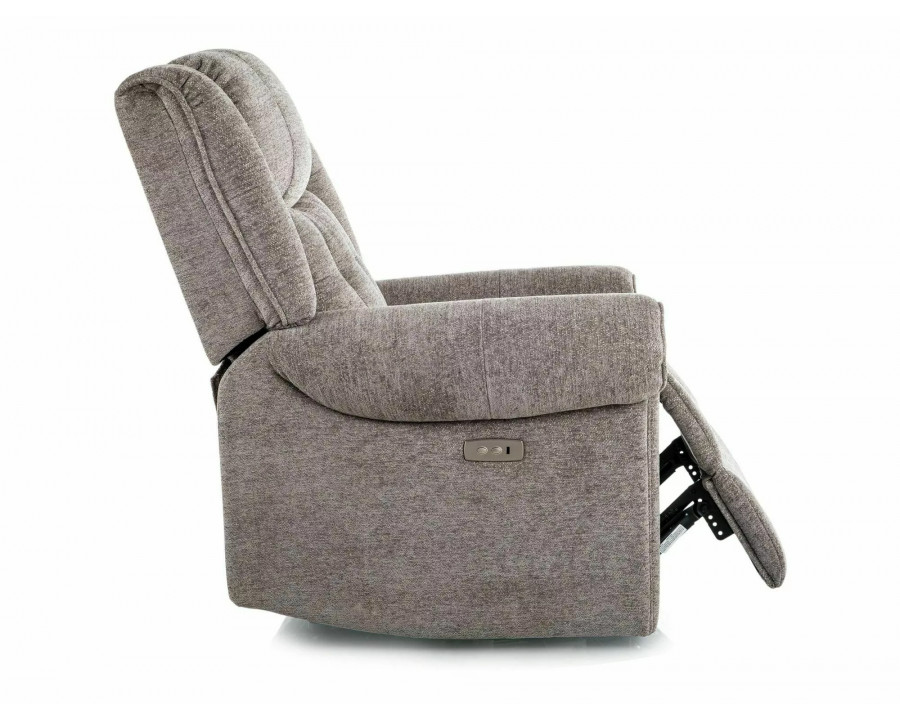 Крісло реклайнер електричне Parys Raven Сіра тканина / Чорний каркас