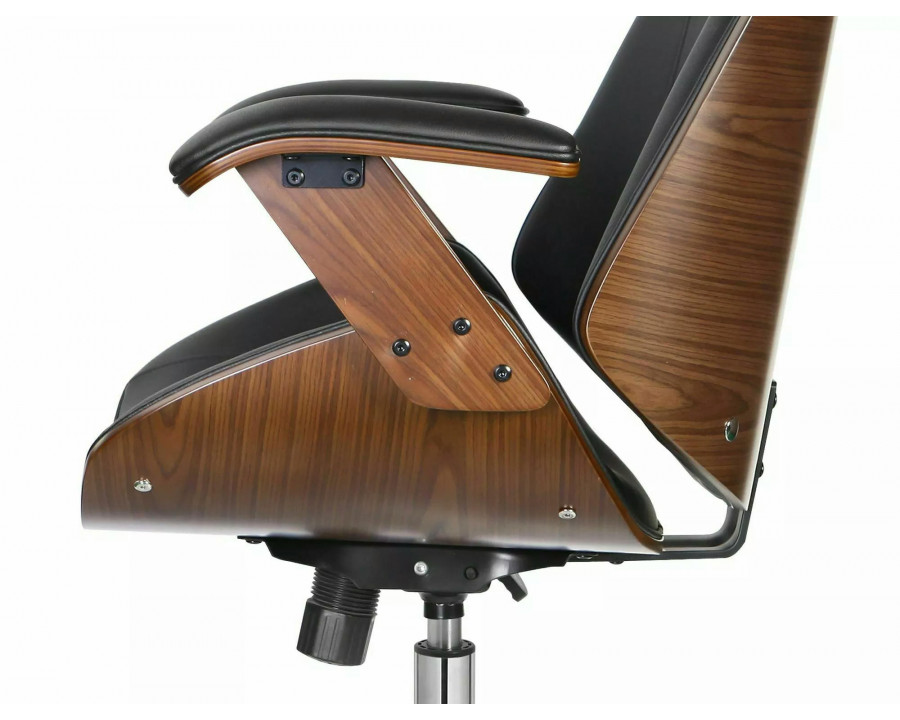 Комп'ютерне крісло KANSAS Чорний Екошкіра OBRKANSASCOR