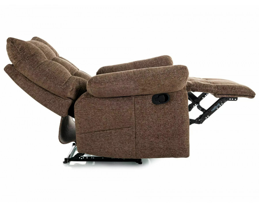 Крісло реклайнер Atos Raven Капучіно тканина / Чорний каркас