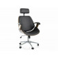 Комп'ютерне крісло KANSAS Чорний Екошкіра OBRKANSASCOR