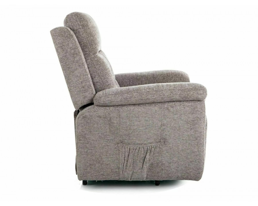 Крісло-вертикалізатор Morgan Raven Сіра тканина / Чорний каркас