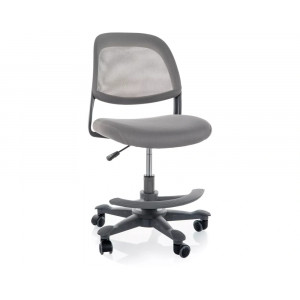 Крісло офісне комп'ютерне поворотне Q-027 Сіра сітка з мембранною тканиною / Сірий каркас