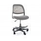 Крісло офісне комп'ютерне поворотне Q-027 Сіра сітка з мембранною тканиною / Сірий каркас