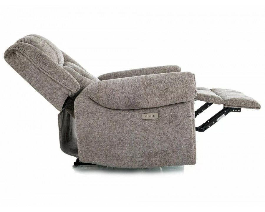 Крісло реклайнер електричне Parys Raven Сіра тканина / Чорний каркас