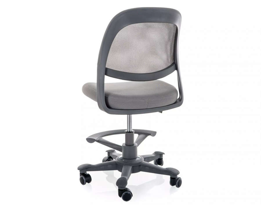 Крісло офісне комп'ютерне поворотне Q-027 Сіра сітка з мембранною тканиною / Сірий каркас