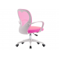 Комп'ютерне крісло STACEY рожеве/білий каркас