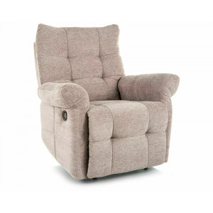 Крісло реклайнер Atos Raven Темно-бежева тканина / Чорний каркас