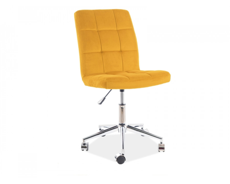 Крісло поворотне Q-020 VELVET карі BLUVEL 68