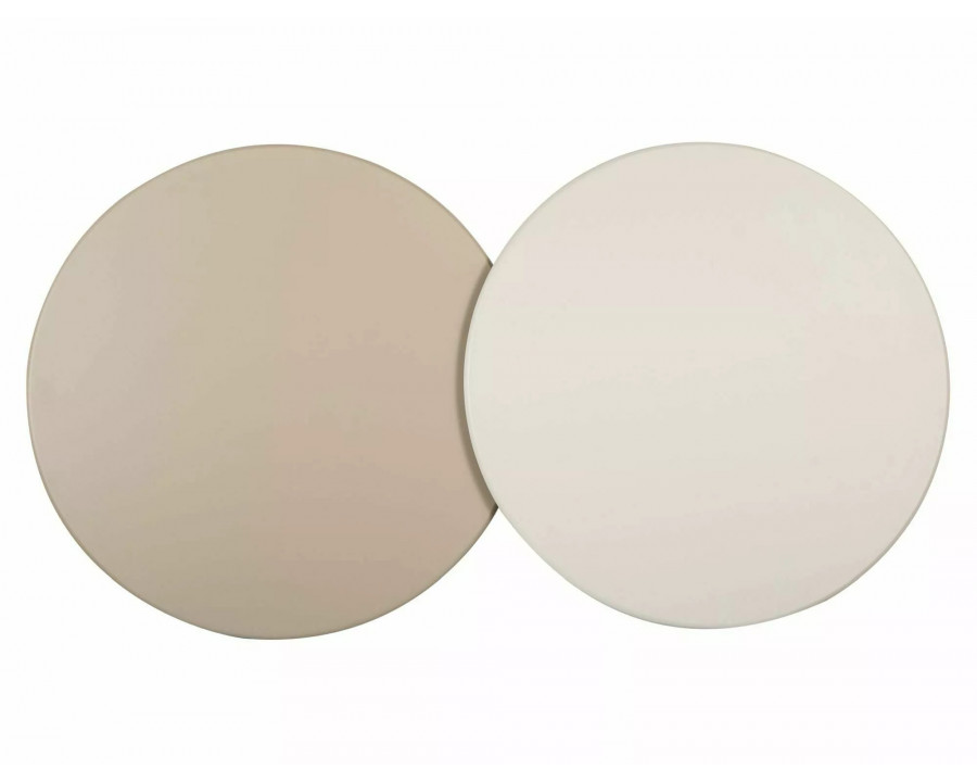 Стіл журнальний кавовий Noemi ø80 см Беж