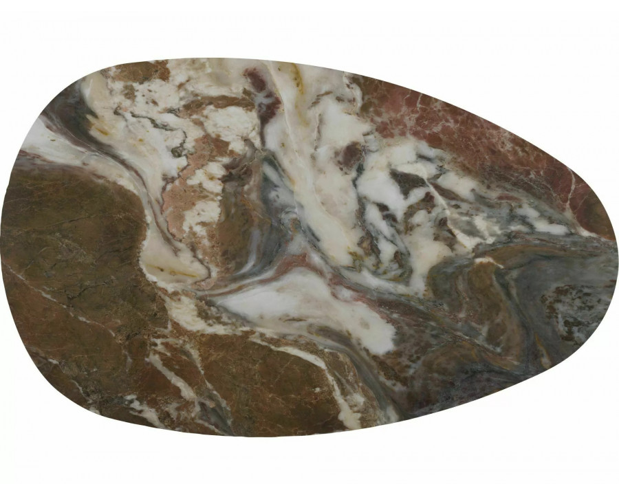 Стіл журнальний кавовий Gusto A 118×73 см Коричневий / Мідь