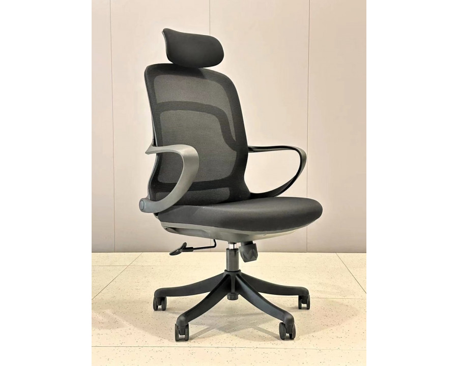 Крісло комп'ютерне COLE чорне/чорний каркас