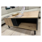 Стіл журнальний Мадіс / Madis 100 Дуб артизан/антрацит 100x60x43 см.