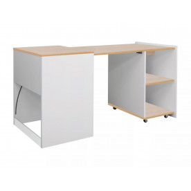Комп'ютерний стіл DUO 60х46(140) дуб / білий DUODB
