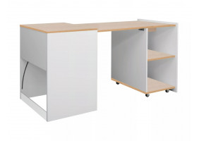 Комп'ютерний стіл DUO 60х46(140) дуб / білий DUODB