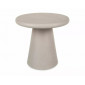Стіл журнальний кавовий Aurora ø45 см Світло-сірий