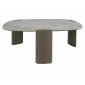Стіл журнальний кавовий Adoro A 118×75 см Сірий / Мідь