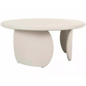 Стіл журнальний кавовий Noemi ø80 см Беж