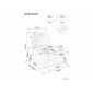 Софа розкладна SPENCER 2 VELVET капучіно BL.38 SPENCER2VCA