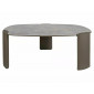 Стіл журнальний кавовий Adoro A 118×75 см Сірий / Мідь