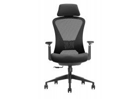 Крісло офісне MAGNUS LUX чорна тканина/чорний каркас
