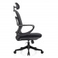 Крісло комп'ютерне COLE чорне/чорний каркас