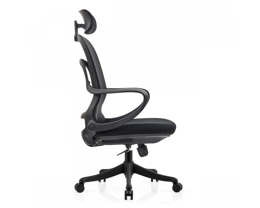 Крісло комп'ютерне COLE чорне/чорний каркас