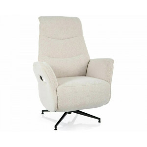 Крісло реклайнер електричне Nestor Raven Бежева тканина / Чорний каркас