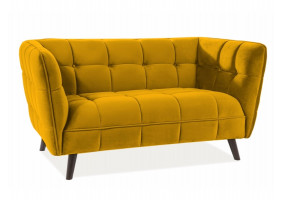 Диван CASTELLO 2 VELVET карі BLUVEL 68 / венге