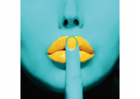 Картина на склі LIPS 80X80