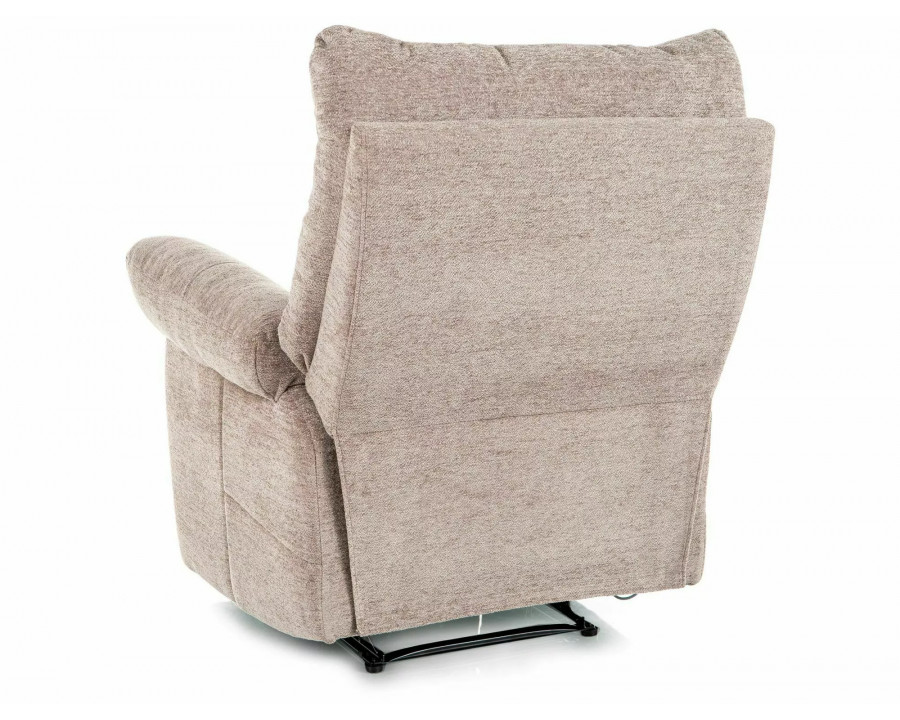 Крісло реклайнер Atos Raven Темно-бежева тканина / Чорний каркас