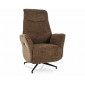 Крісло реклайнер електричне Nestor Raven Капучіно тканина / Чорний каркас