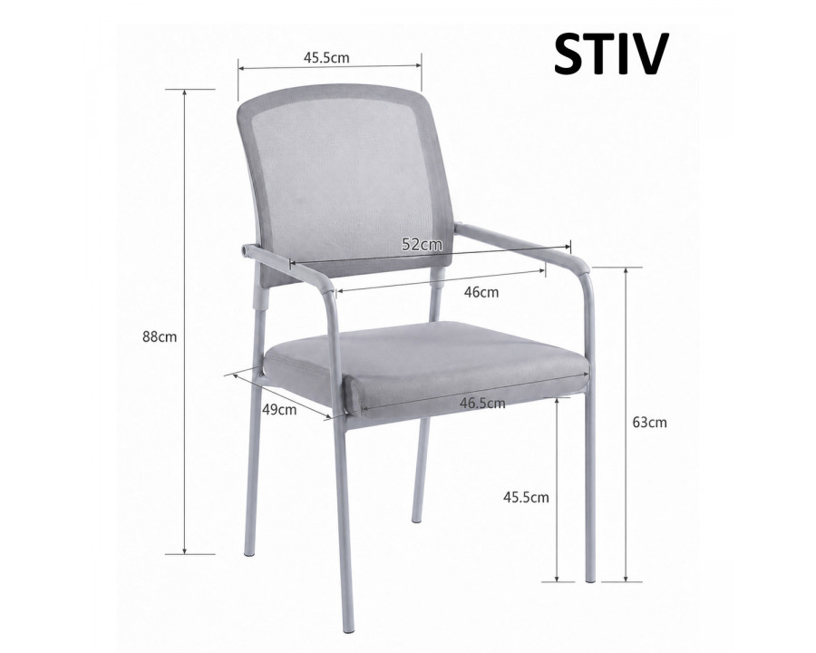 Стілець офісний STIV сірий