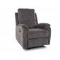 Крісло-реклайнер розкладне SPENCER 1 RAVEN сіре 15 SPENCER1RASZ15