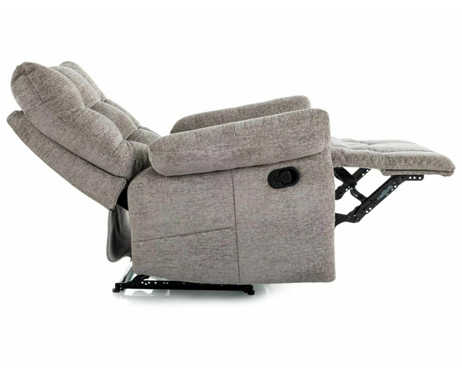 Крісло реклайнер Atos Raven Сіра тканина / Чорний каркас