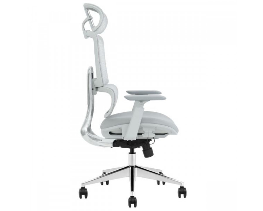 Крісло офісне WALTER сіра тканина/алюміній