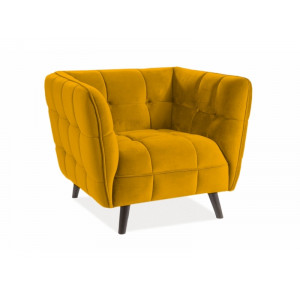 Крісло CASTELLO 1 VELVET карі BLUVEL 68 / венге