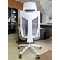 Крісло комп’ютерне ICAR Сіре / Білий каркас
