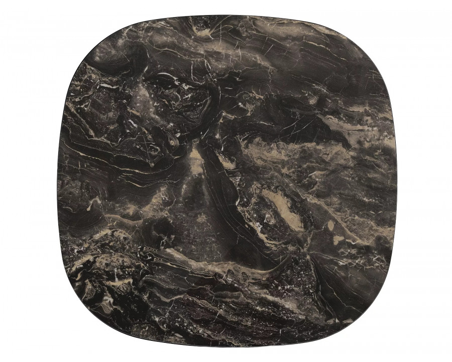 Стіл журнальний кавовий Stella A 100×100 см Чорний