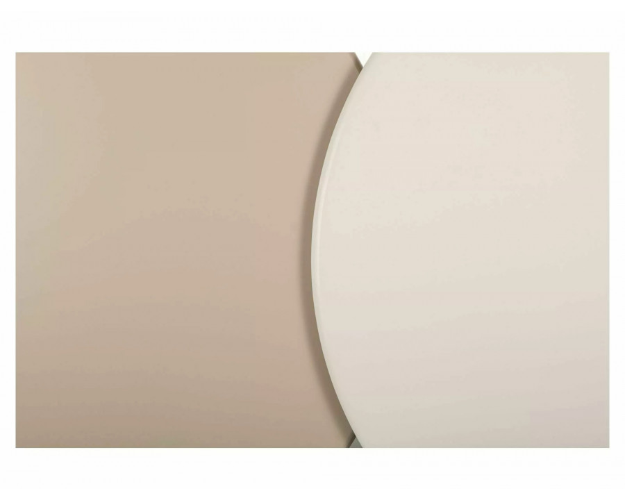 Стіл журнальний кавовий Noemi ø80 см Темний беж